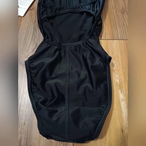 SPORTI Piped Splice Wide Strap Athletic Grade One Piece Swim Suit - Picture 6 of 7